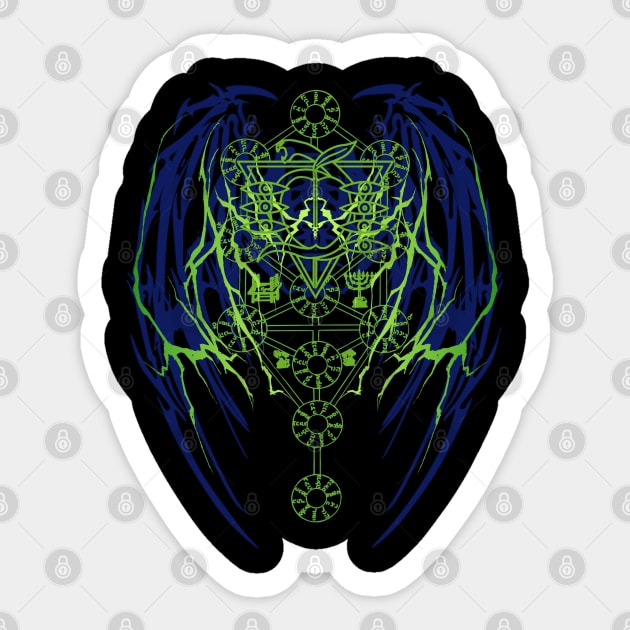 ANGEL -  Seele / Kabbalah tree of life (Dark) Sticker by LANX